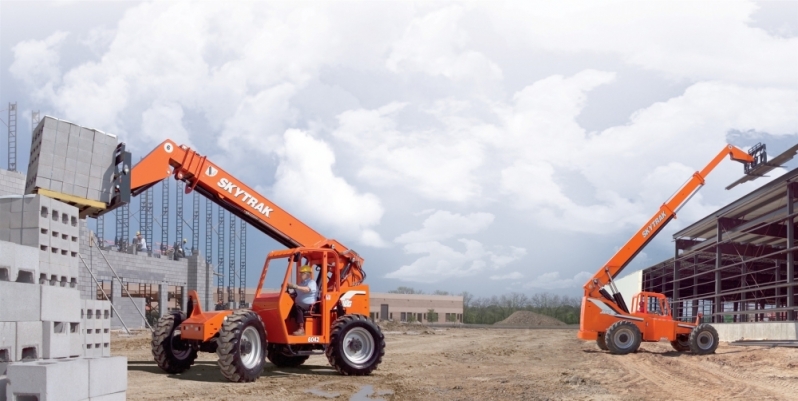 Empresa de Aluguel de Manipulador Pra Construtora Centro - Manipulador de Carga Skytrak Empresa de Aluguel